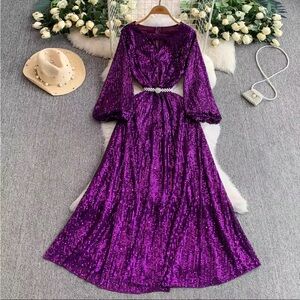Brand new 💜 Elegant Purple Sequin Dress